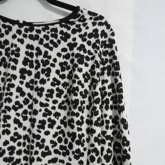 LOFT | size 10 | Leopard Print | Long Sleeve Dress - Picture 5 of 16